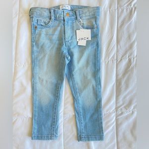 Janie & Jack toddler girl skinny leg denim jeans. Size:2T great condition